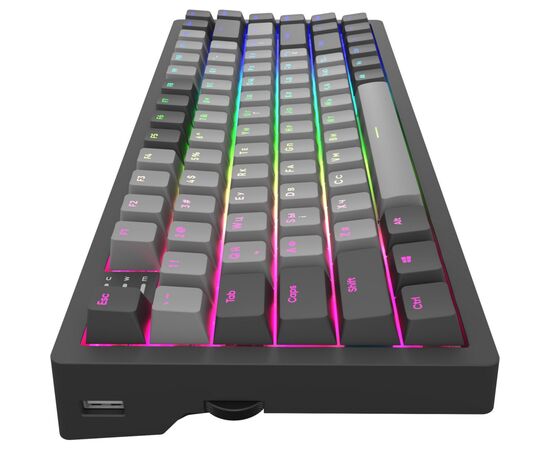 Клавиатура Dark Project KD83A PBT Mechanical Gateron Cap Teal USB Black/Gray (KB-GCT-871-100004), изображение 4 Клавиатура Dark Project KD83A PBT Mechanical Gateron Cap Teal USB Black/Gray (KB-GCT-871-100004), изображение 4