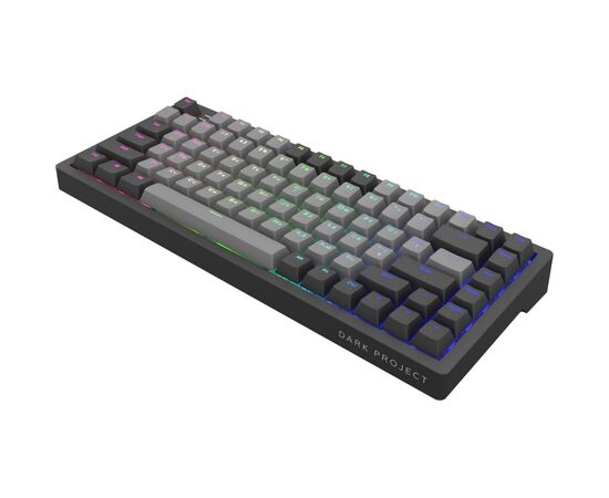 Клавиатура Dark Project KD83A PBT Mechanical Gateron Cap Teal USB Black/Gray (KB-GCT-871-100004), изображение 5 Клавиатура Dark Project KD83A PBT Mechanical Gateron Cap Teal USB Black/Gray (KB-GCT-871-100004), изображение 5