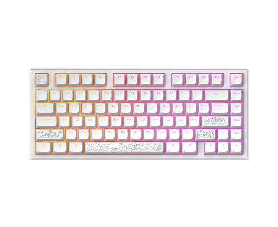 Клавиатура Dark Project ALU81 Terra Nostra PBT RGB Mech G3MS Moonstone White (DPKB_NOSTRA_81_ANSI_WHITE_UA), изображение 2 Клавиатура Dark Project ALU81 Terra Nostra PBT RGB Mech G3MS Moonstone White (DPKB_NOSTRA_81_ANSI_WHITE_UA), изображение 2