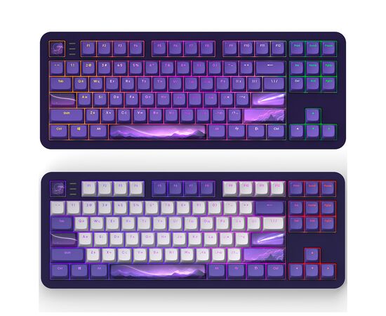Клавиатура Dark Project ALU87 Celestial ABS RGB Mech G3MS Voidstone Violet (DPKB_CELESTIAL_87_ANSI_UA), изображение 2 Клавиатура Dark Project ALU87 Celestial ABS RGB Mech G3MS Voidstone Violet (DPKB_CELESTIAL_87_ANSI_UA), изображение 2