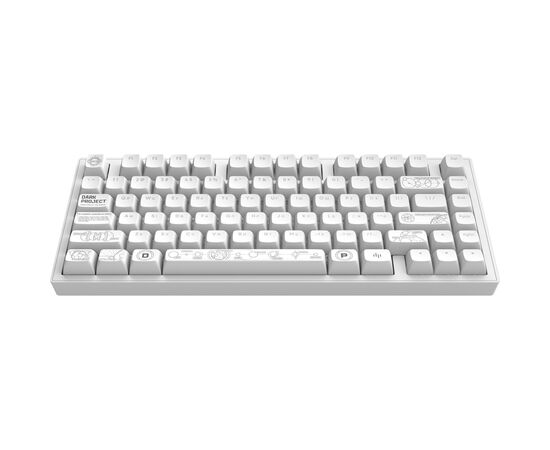 Клавиатура Dark Project ALU81 Terra Nova PBT RGB Mech G3MS Moonstone White (DPKB_NOVA_81_ANSI_WHITE_UA), изображение 6 Клавиатура Dark Project ALU81 Terra Nova PBT RGB Mech G3MS Moonstone White (DPKB_NOVA_81_ANSI_WHITE_UA), изображение 6