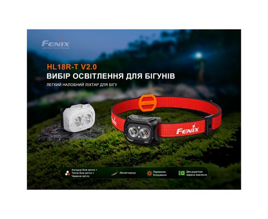 Фонарь Fenix HL18R-T V2.0 білий (HL18RT20W), изображение 6 Фонарь Fenix HL18R-T V2.0 білий (HL18RT20W), изображение 6