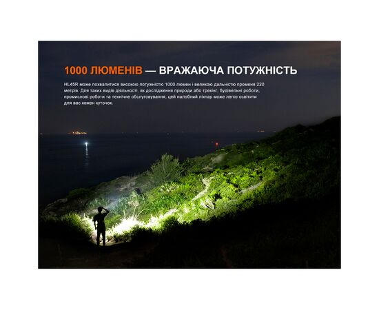 Фонарь Fenix HL45R LED з безконтактним датчиком (HL45RLED), изображение 7 Фонарь Fenix HL45R LED з безконтактним датчиком (HL45RLED), изображение 7