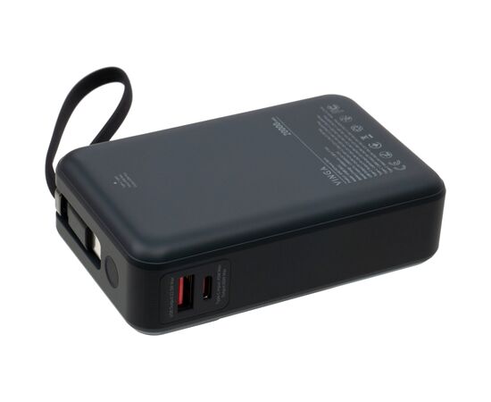 Батарея универсальная Vinga 20000 mAh 65W Display USB-C Cable Grey (VPBB2065C), изображение 7 Батарея универсальная Vinga 20000 mAh 65W Display USB-C Cable Grey (VPBB2065C), изображение 7