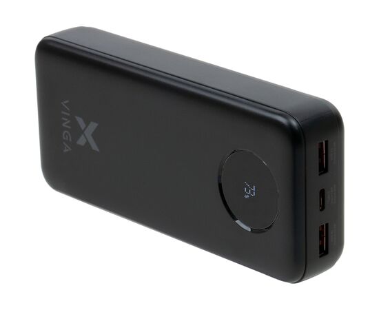 Батарея универсальная Vinga 20000 mAh 22.5W Display Black (VPBB2022), изображение 6 Батарея универсальная Vinga 20000 mAh 22.5W Display Black (VPBB2022), изображение 6
