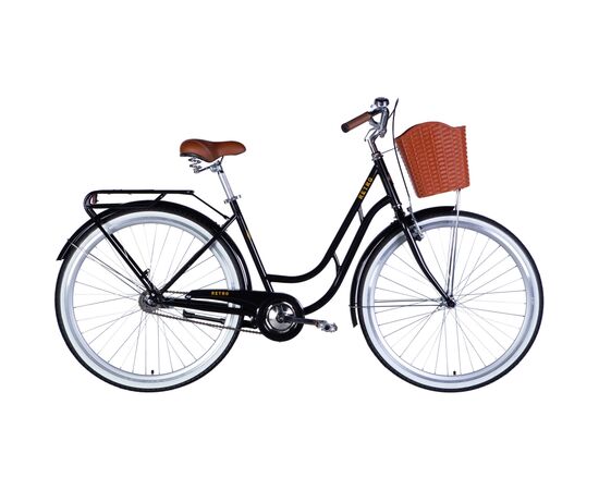 Велосипед Dorozhnik 28" Retro Velosteel рама-19" чорний 2025 (OPS-D-28-431)