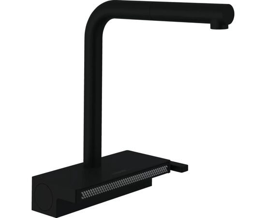 Смеситель Hansgrohe Aquno Select M81 , 21 см, чорний матовий (73836670)