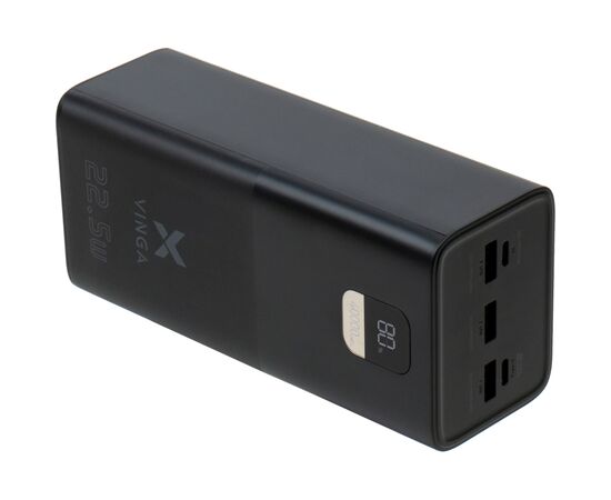 Батарея универсальная Vinga 40000 mAh 22.5W Display Black (VPBB4022), изображение 4 Батарея универсальная Vinga 40000 mAh 22.5W Display Black (VPBB4022), изображение 4