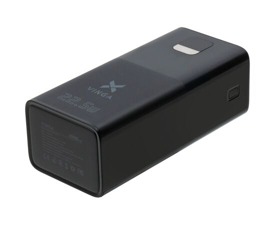 Батарея универсальная Vinga 40000 mAh 22.5W Display Black (VPBB4022), изображение 6 Батарея универсальная Vinga 40000 mAh 22.5W Display Black (VPBB4022), изображение 6