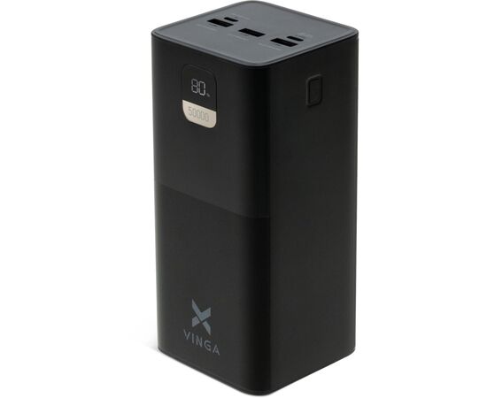 Батарея универсальная Vinga 50000 mAh 22.5W Display Black (VPBB5022)