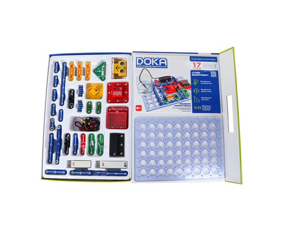 Конструктор DOKA электронный Суперизмеритель 17 схем (D70712), изображение 5 Конструктор DOKA электронный Суперизмеритель 17 схем (D70712), изображение 5