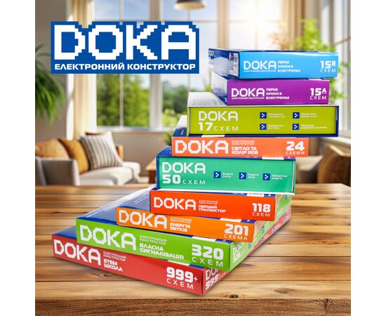 Конструктор DOKA электронный Суперизмеритель 17 схем (D70712), изображение 7 Конструктор DOKA электронный Суперизмеритель 17 схем (D70712), изображение 7