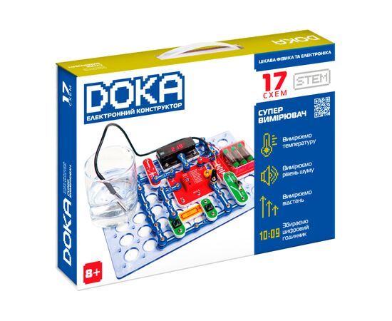 Конструктор DOKA электронный Суперизмеритель 17 схем (D70712)