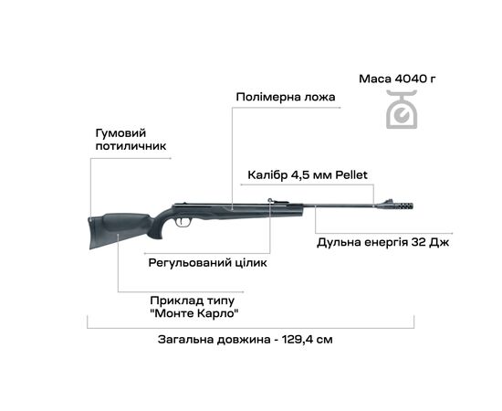 Пневматическая винтовка Umarex Ruger Air Scout Magnum (2.4895), изображение 5 Пневматическая винтовка Umarex Ruger Air Scout Magnum (2.4895), изображение 5