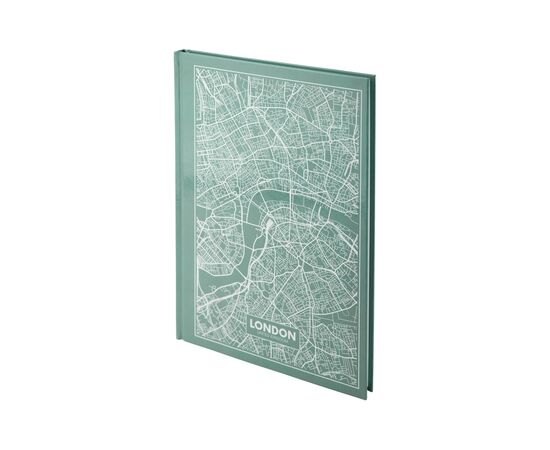 Канцелярская книга Axent Maps London А4 в твердой обложке 96 листов в клетку Бирюзова (8422-516-A), изображение 3 Канцелярская книга Axent Maps London А4 в твердой обложке 96 листов в клетку Бирюзова (8422-516-A), изображение 3