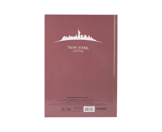 Канцелярская книга Axent Maps New York А4 у твердій обкладинці 96 аркушів у клітинку (8422-543-A), изображение 2 Канцелярская книга Axent Maps New York А4 у твердій обкладинці 96 аркушів у клітинку (8422-543-A), изображение 2