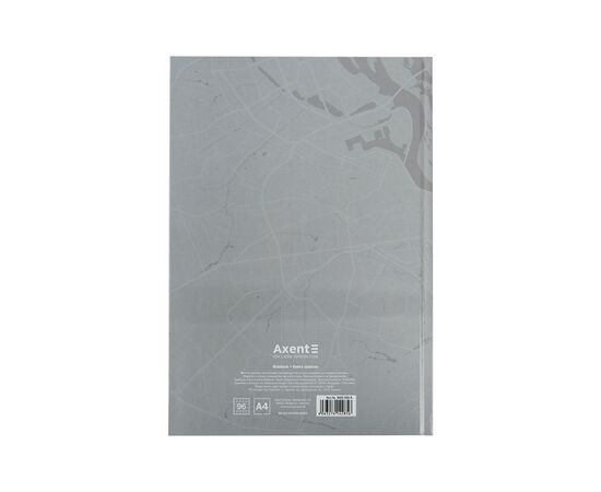 Канцелярская книга Axent Freedom А4, 96 листов, клетка, серая (8422-550-A), изображение 4