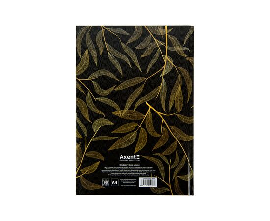 Канцелярская книга Axent Waves А4, 96 листов, клетка, черная (8422-561-A), изображение 4 Канцелярская книга Axent Waves А4, 96 листов, клетка, черная (8422-561-A), изображение 4