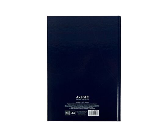 Канцелярская книга Axent Wisdom А4, 96 листов, клетка, темно-синяя (8422-553-A), изображение 4 Канцелярская книга Axent Wisdom А4, 96 листов, клетка, темно-синяя (8422-553-A), изображение 4