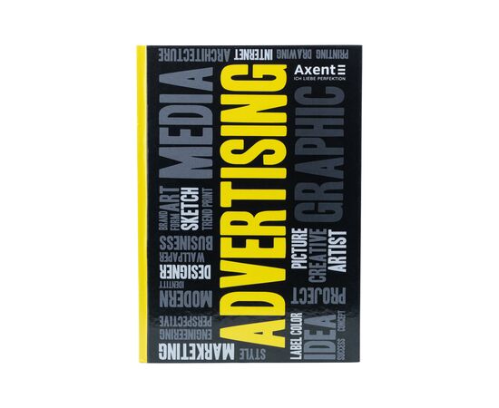 Канцелярська книга Axent Colors А4, 80 аркушів, клітинка, жовта (8421-06-A)