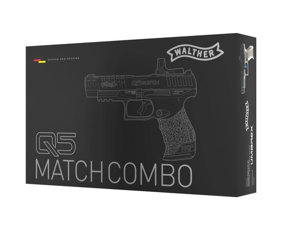Пневматический пистолет Umarex Walther Q5 Match Combo (5.8421-1), изображение 5 Пневматический пистолет Umarex Walther Q5 Match Combo (5.8421-1), изображение 5