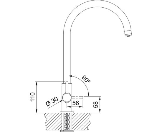 Смеситель Franke Lina Clear Water (120.0703.746), изображение 5 Смеситель Franke Lina Clear Water (120.0703.746), изображение 5