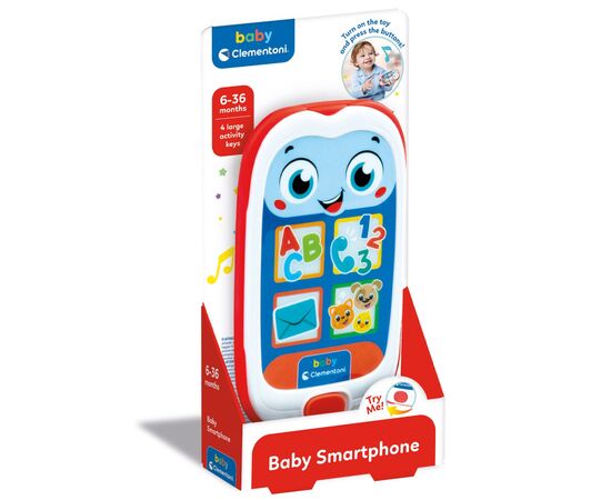 Развивающая игрушка Clementoni Baby Smartphone (17912), изображение 2 Развивающая игрушка Clementoni Baby Smartphone (17912), изображение 2
