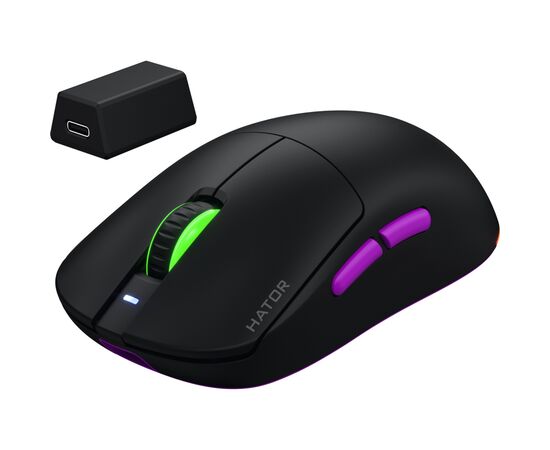 Мишка Hator Quasar 3 Ultra 8K Wireless Black (HTM770), зображення 3 Мишка Hator Quasar 3 Ultra 8K Wireless Black (HTM770), зображення 3