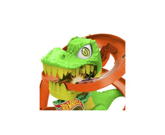 Автотрек Hot Wheels City Атака вогняного Ті-Рекса (JBM73), зображення 3 Автотрек Hot Wheels City Атака вогняного Ті-Рекса (JBM73), зображення 3