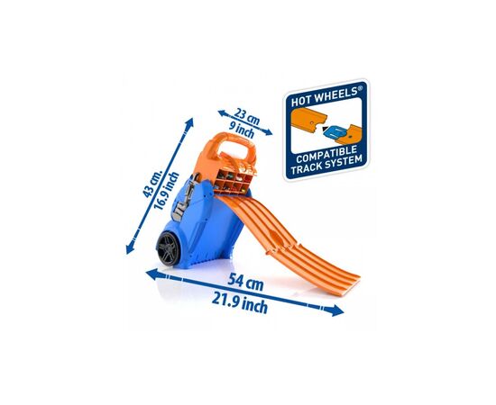 Автотрек Hot Wheels Портативный трек-контейнер с 4 равнобедренными дорожками (HWCC14), изображение 5 Автотрек Hot Wheels Портативный трек-контейнер с 4 равнобедренными дорожками (HWCC14), изображение 5
