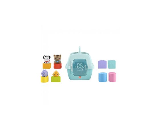 Развивающая игрушка Fisher-Price Сортер Переноска с животными (HTW93), изображение 3 Развивающая игрушка Fisher-Price Сортер Переноска с животными (HTW93), изображение 3