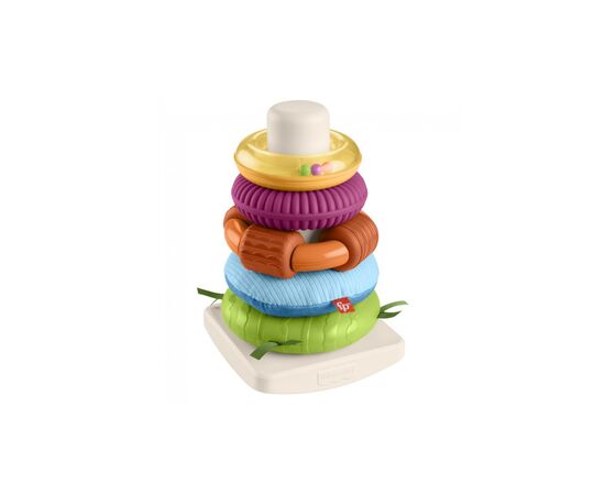 Развивающая игрушка Fisher-Price Пирамидка Развитие сенсорики (HXK47), изображение 2 Развивающая игрушка Fisher-Price Пирамидка Развитие сенсорики (HXK47), изображение 2