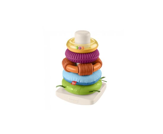 Развивающая игрушка Fisher-Price Пирамидка Развитие сенсорики (HXK47), изображение 4 Развивающая игрушка Fisher-Price Пирамидка Развитие сенсорики (HXK47), изображение 4