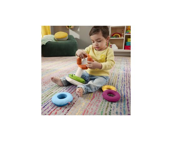 Развивающая игрушка Fisher-Price Пирамидка Развитие сенсорики (HXK47), изображение 7 Развивающая игрушка Fisher-Price Пирамидка Развитие сенсорики (HXK47), изображение 7