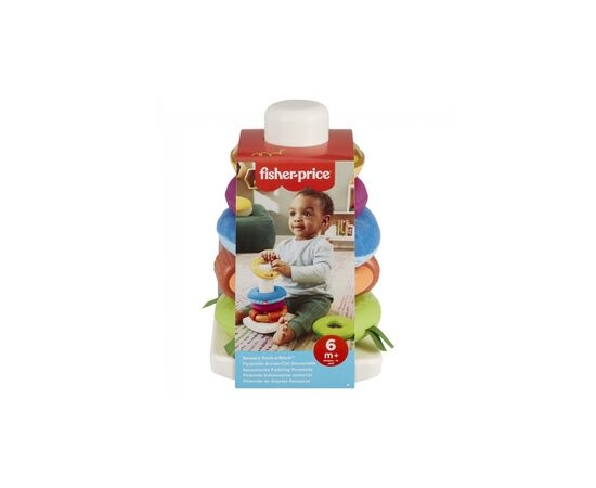 Развивающая игрушка Fisher-Price Пирамидка Развитие сенсорики (HXK47), изображение 9 Развивающая игрушка Fisher-Price Пирамидка Развитие сенсорики (HXK47), изображение 9
