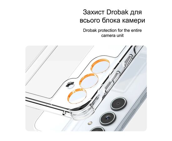 Чехол для мобильного телефона Drobak Acrylic Case with Airbag Samsung Galaxy A35 5G Camera cover (949426), изображение 6 Чехол для мобильного телефона Drobak Acrylic Case with Airbag Samsung Galaxy A35 5G Camera cover (949426), изображение 6