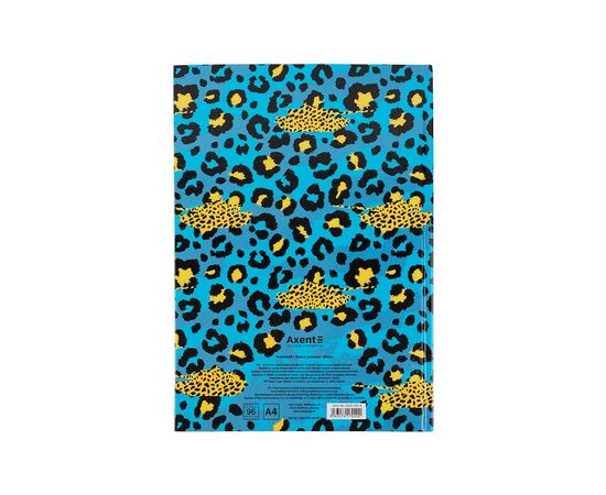 Канцелярская книга Axent Leopard А4 в твердом переплете 96 листа клетка, голубая (8422-554-A), изображение 4 Канцелярская книга Axent Leopard А4 в твердом переплете 96 листа клетка, голубая (8422-554-A), изображение 4