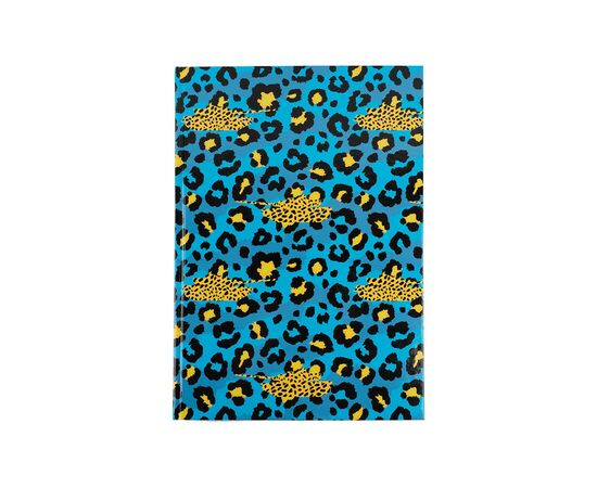 Канцелярська книга Axent Leopard А4 у твердій обкладинці 96 аркуші клітинка, блакитна (8422-554-A)