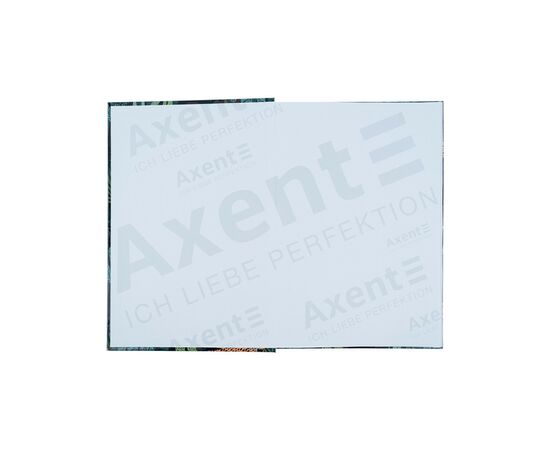 Канцелярская книга Axent Leopard А4 в твердом переплете 96 листа клетка, зеленая (8422-557-A), изображение 2