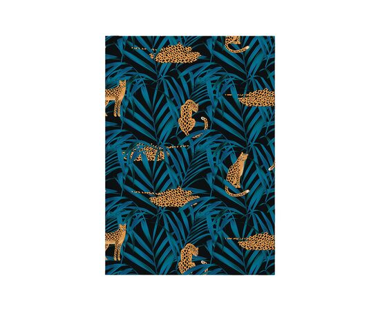 Канцелярська книга Axent Leopard А4 у твердій обкладинці 96 аркуші клітинка, темно синя (8422-556-A)
