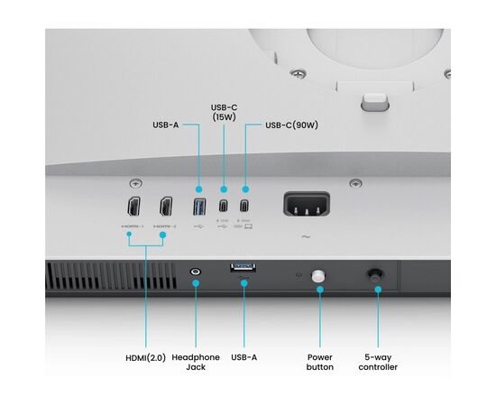 Монитор BenQ MA270U Silver, изображение 4 Монитор BenQ MA270U Silver, изображение 4