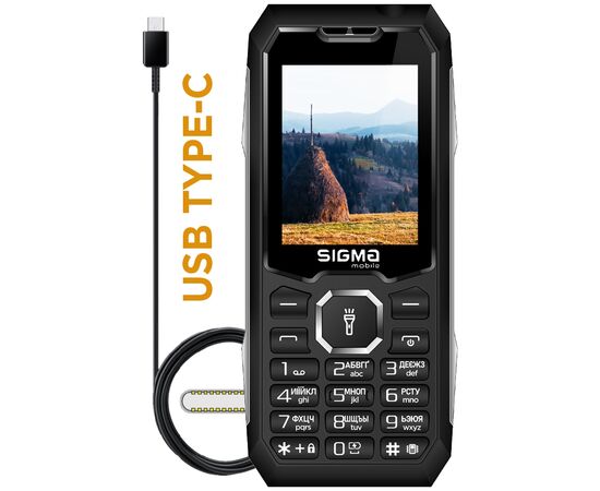 Мобильный телефон Sigma X-style 341 BRO Type-C Black (4827798368411), изображение 2 Мобильный телефон Sigma X-style 341 BRO Type-C Black (4827798368411), изображение 2