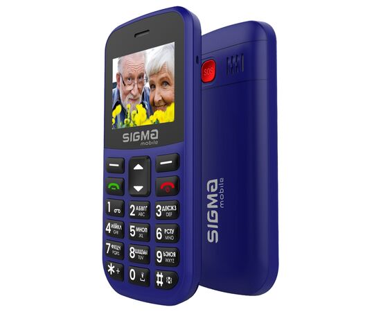 Мобільний телефон Sigma Comfort 50 EASY TYPE-C Blue (4827798585238), зображення 5