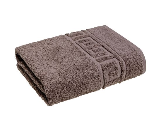 Рушник Home Line махровий бордюрний (капучіно) 400 гр/м2, 50х90 см (179752)