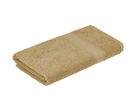 Полотенце Home Line махровое бордюрное (кофейное) 400 гр/м2, 70х140 см (181822)