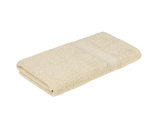 Полотенце Home Line махровое бордюрное (кремовое) 400 гр/м2, 70х140 см (181821)