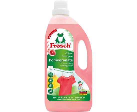 Гель для стирки Frosch Гранат для цветного белья 1.5 л (4009175941190/4009175963475), изображение 2 Гель для стирки Frosch Гранат для цветного белья 1.5 л (4009175941190/4009175963475), изображение 2