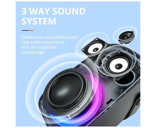 Акустическая система Tronsmart Halo 100 Black (862339), изображение 3 Акустическая система Tronsmart Halo 100 Black (862339), изображение 3