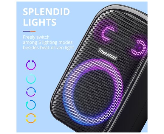 Акустическая система Tronsmart Halo 100 Black (862339), изображение 4 Акустическая система Tronsmart Halo 100 Black (862339), изображение 4