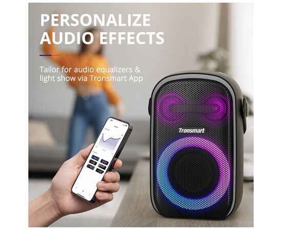 Акустическая система Tronsmart Halo 100 Black (862339), изображение 5 Акустическая система Tronsmart Halo 100 Black (862339), изображение 5